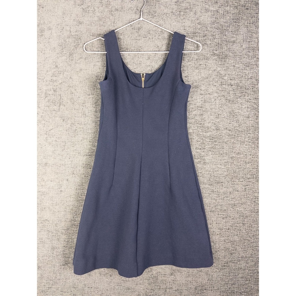 Lilly Pulitzer Womens Mini Dress‎ XS Navy Ribbed Tank Sleeveless Solid